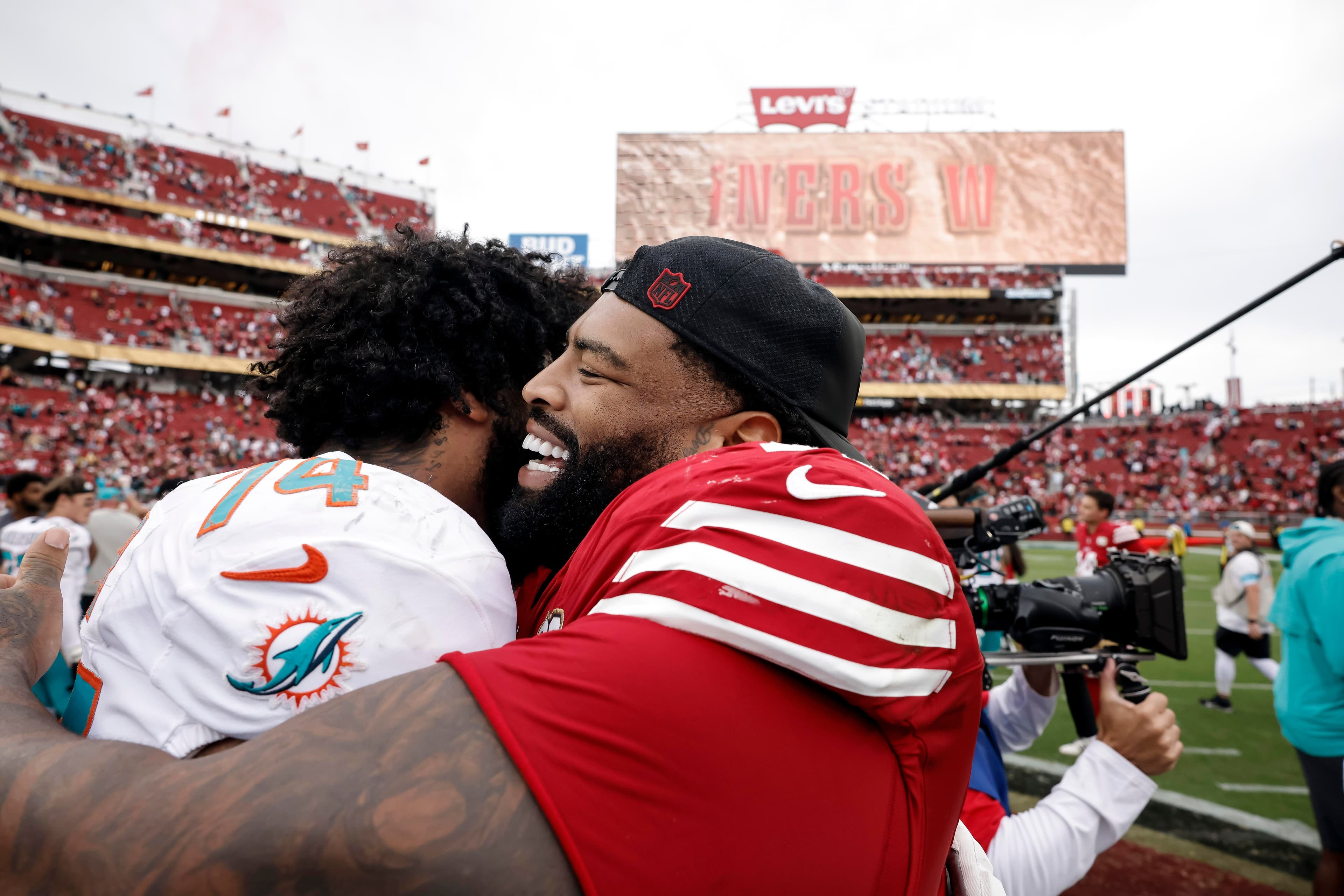 Dolphins rookie Proctor seeks guidance from 49ers veteran Trent Williams