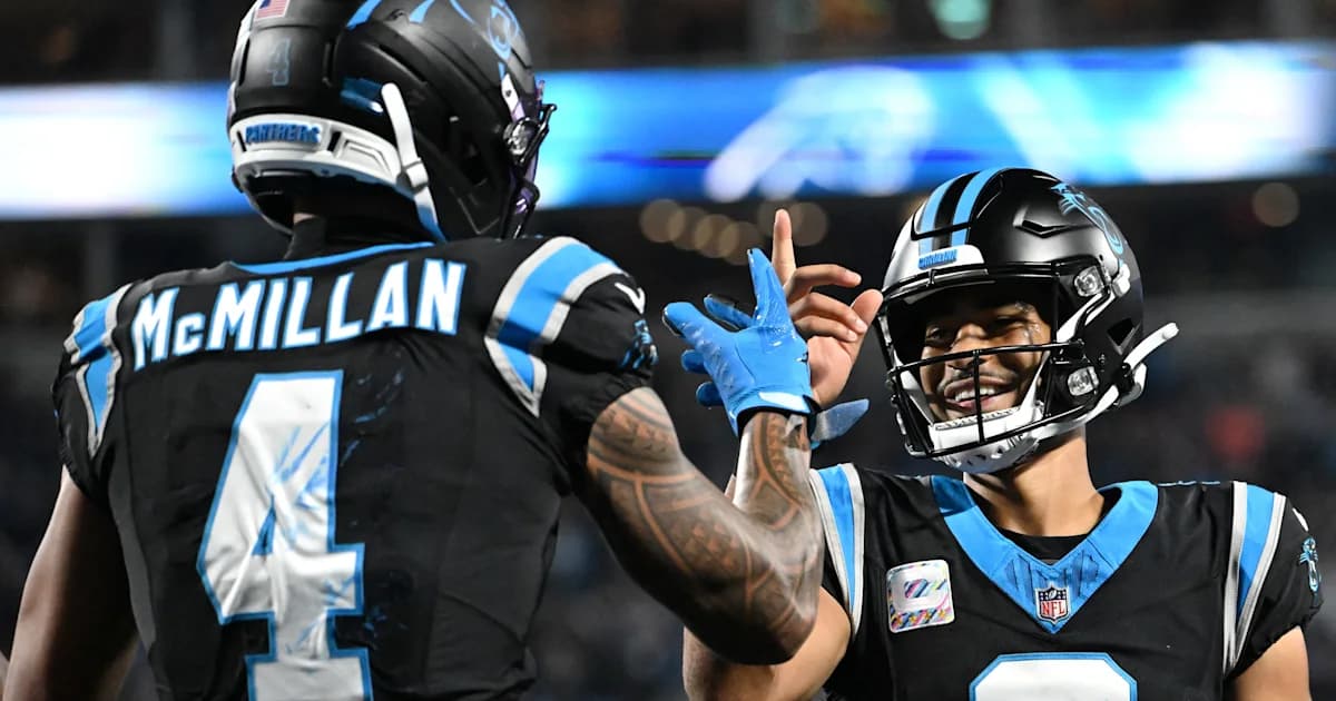 Young Throws for 329, McMillan Catches 14 as Panthers Beat Lions in Week 4