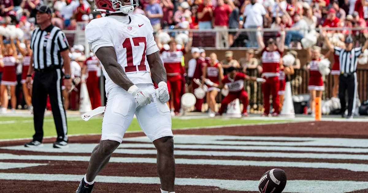 No. 7 Alabama Routs No. 16 Mississippi State 56-23 to Reach 5-0