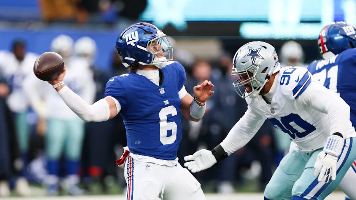 Giants QB Jaxson Dart to miss season; Jameis Winston set to start vs. Titans
