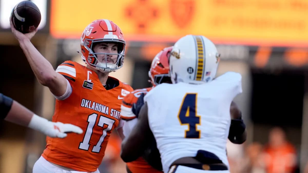 Oklahoma State Visits West Virginia in Week 4 Big 12 Matchup