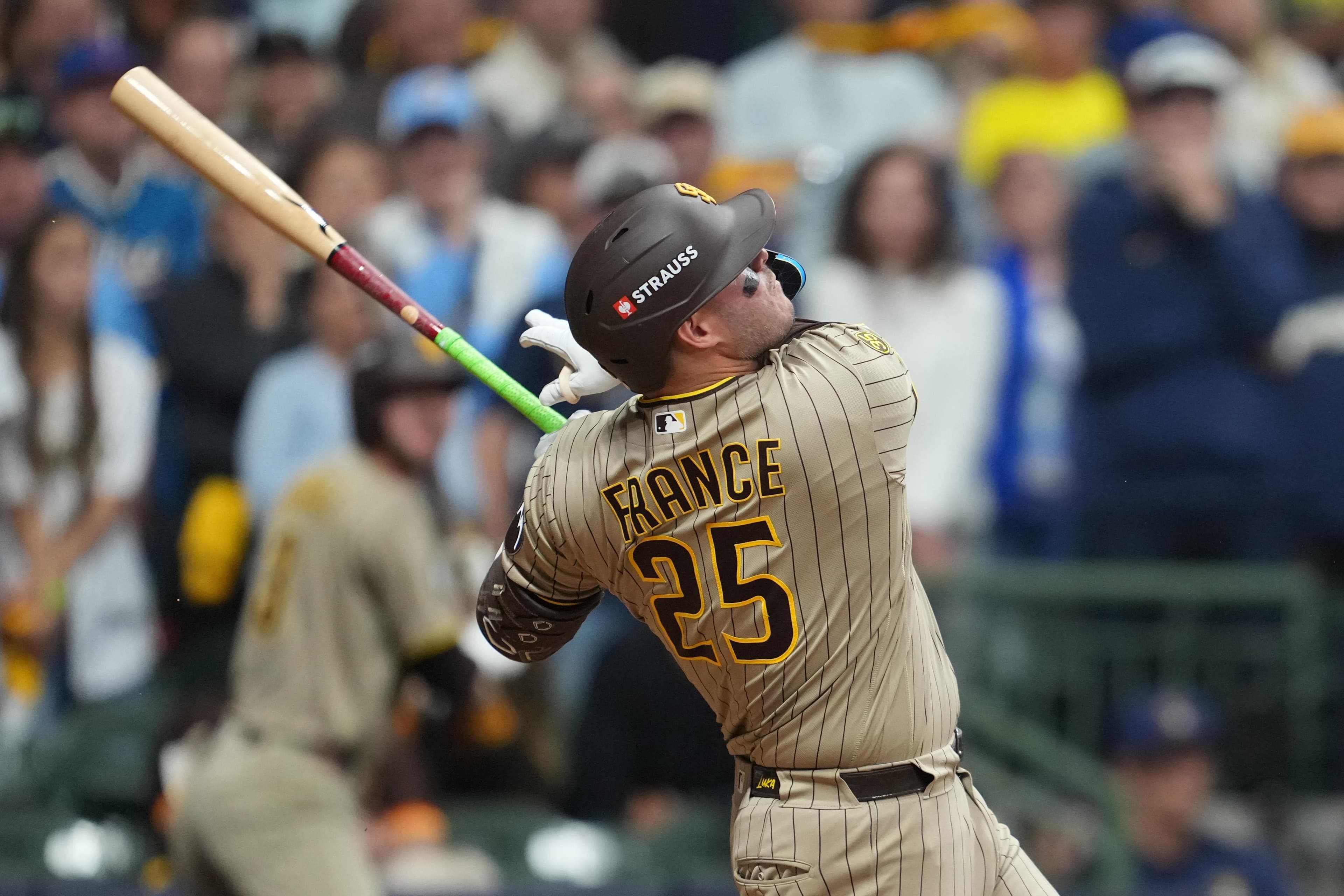 Roof Truss Turns Away Ty France's Drive as Brewers Take NLDS Opener From Padres