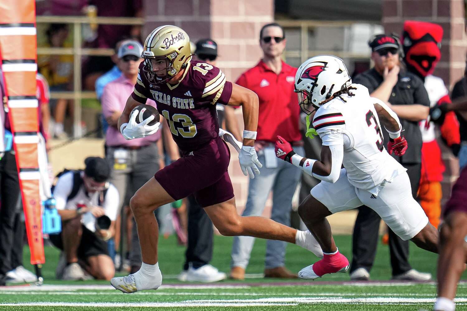 Texas State freshmen break through in 63-10 rout of Incarnate Word