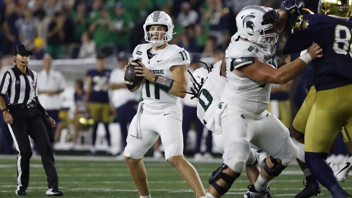 Michigan State QB Milivojevic looks to rebound in Big Ten opener vs. Nebraska