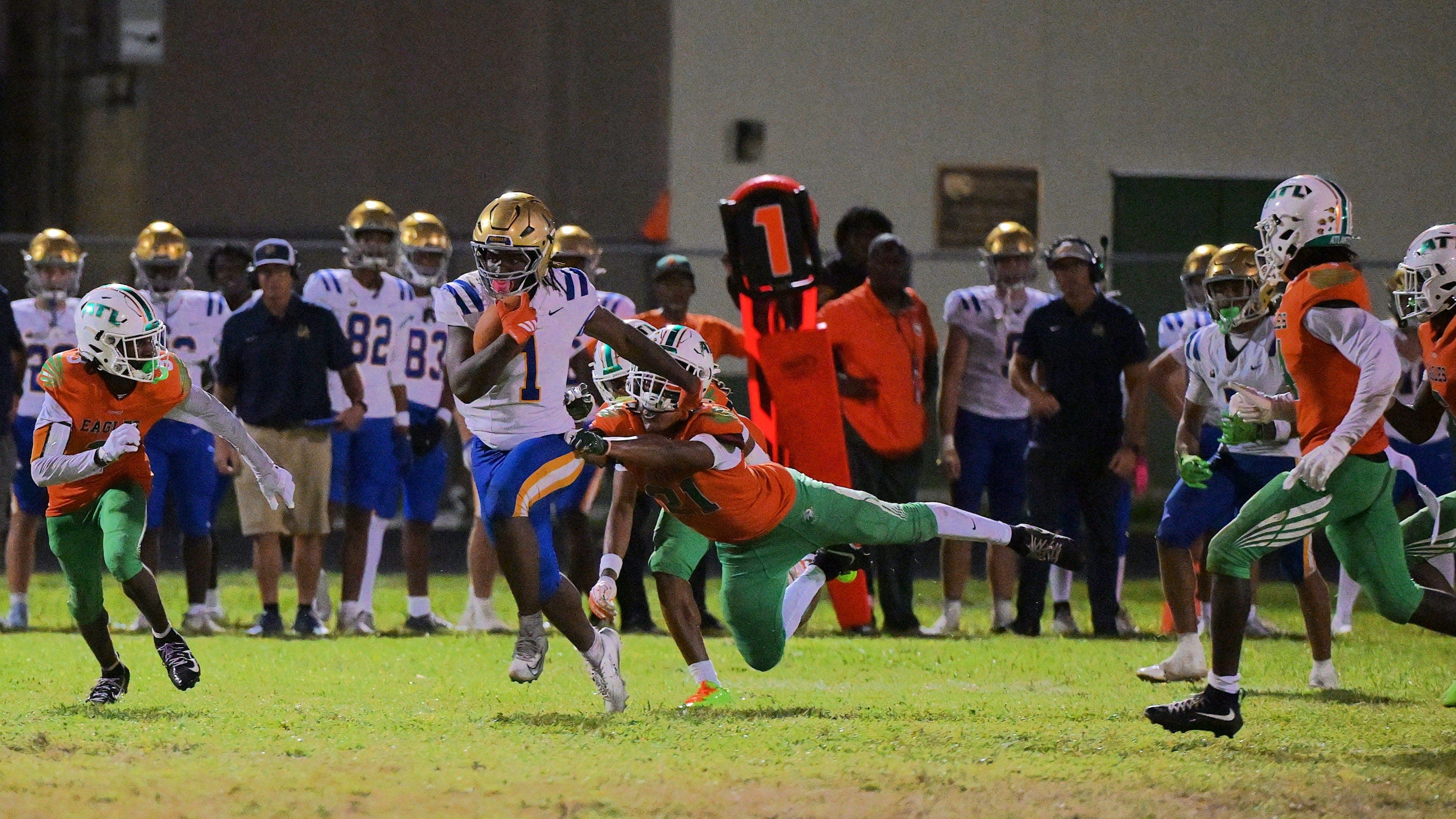 Martinez, Barrera Fuel Cardinal Newman's 28-7 Win Over Former Team Atlantic