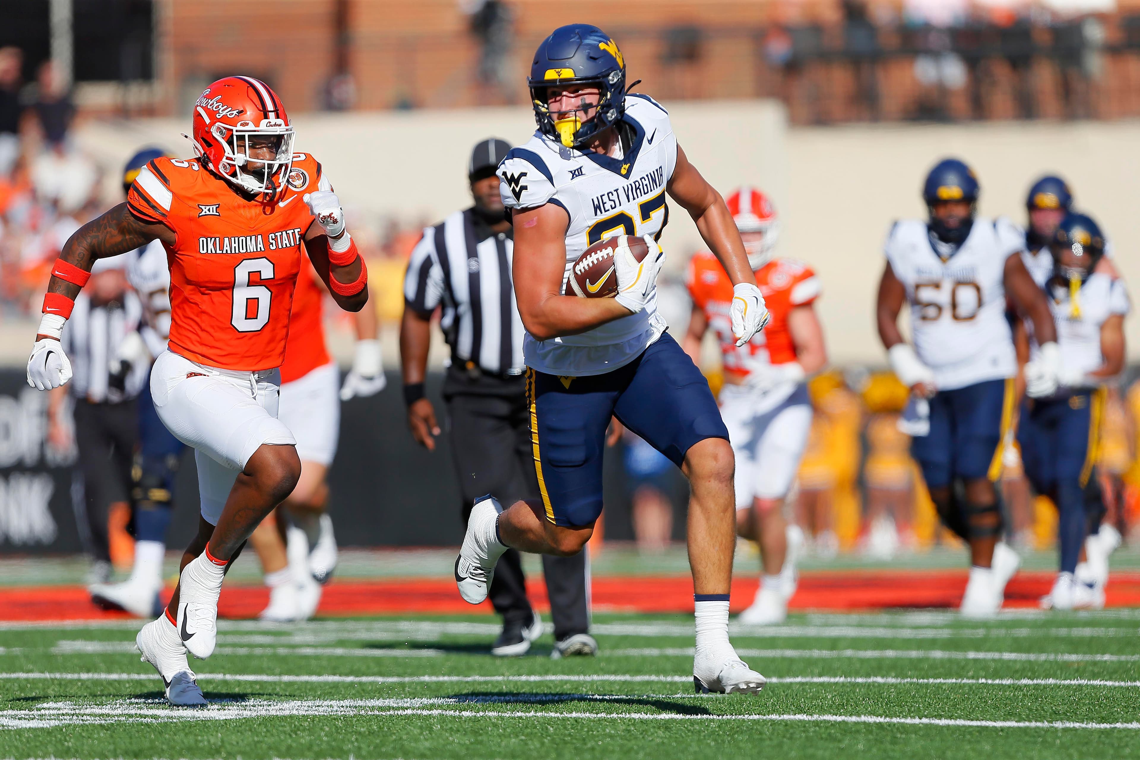 Oklahoma State Visits West Virginia With Big 12 Stakes on the Line