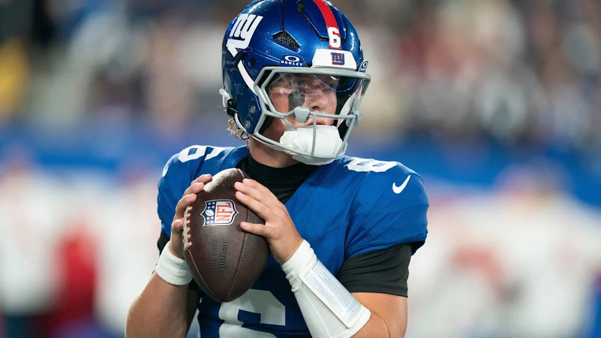 Giants QB Jaxson Dart to miss season; Alec Pierce, Jonathon Brooks hit IR