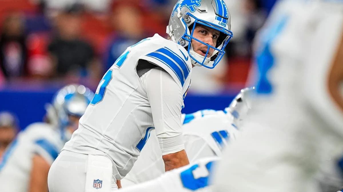 Lions' Jared Goff welcomes critics as Detroit hosts Jets on FOX