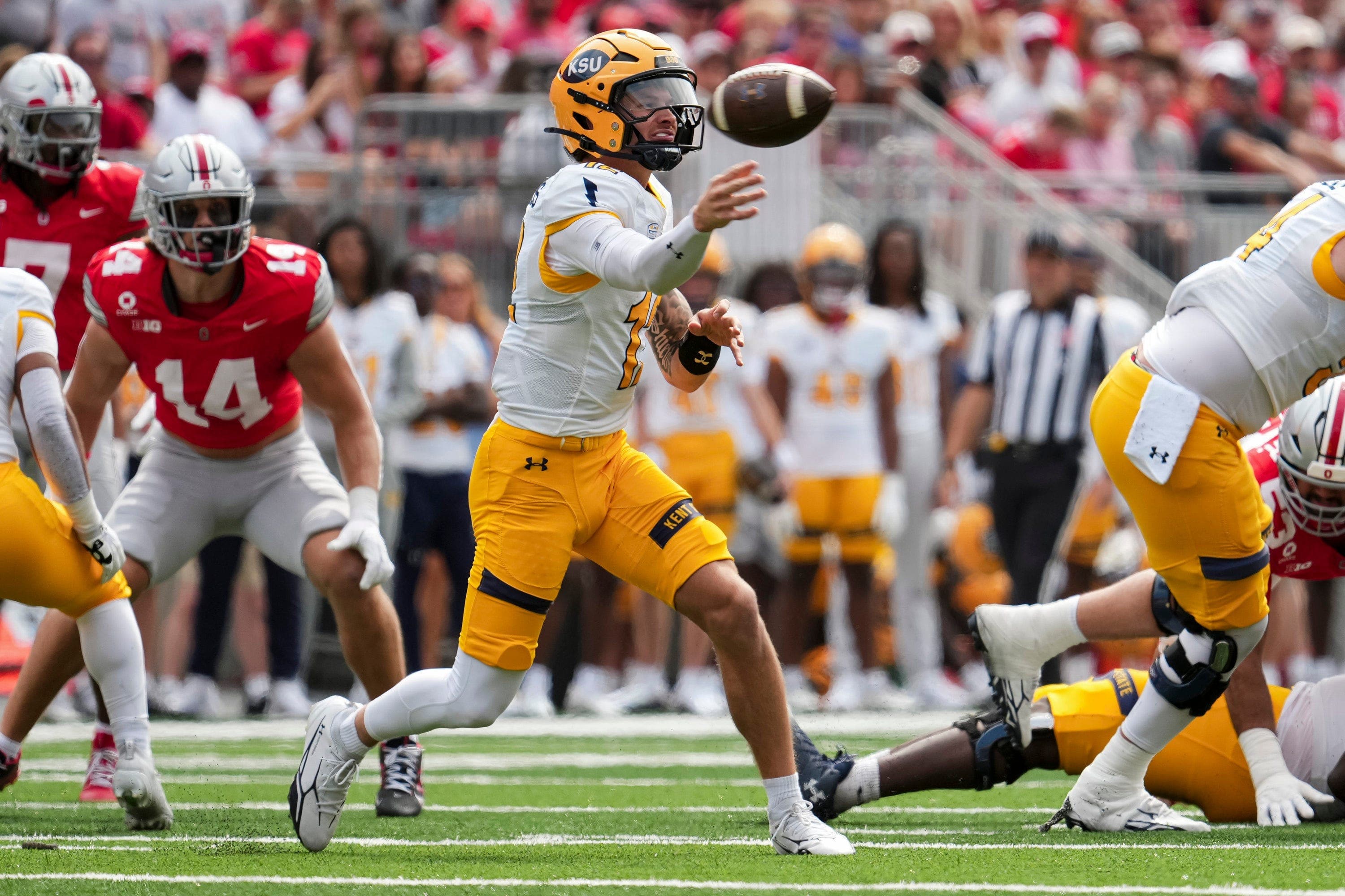 DeShields Runs and Throws Kent State Past Ball State in MAC Opener