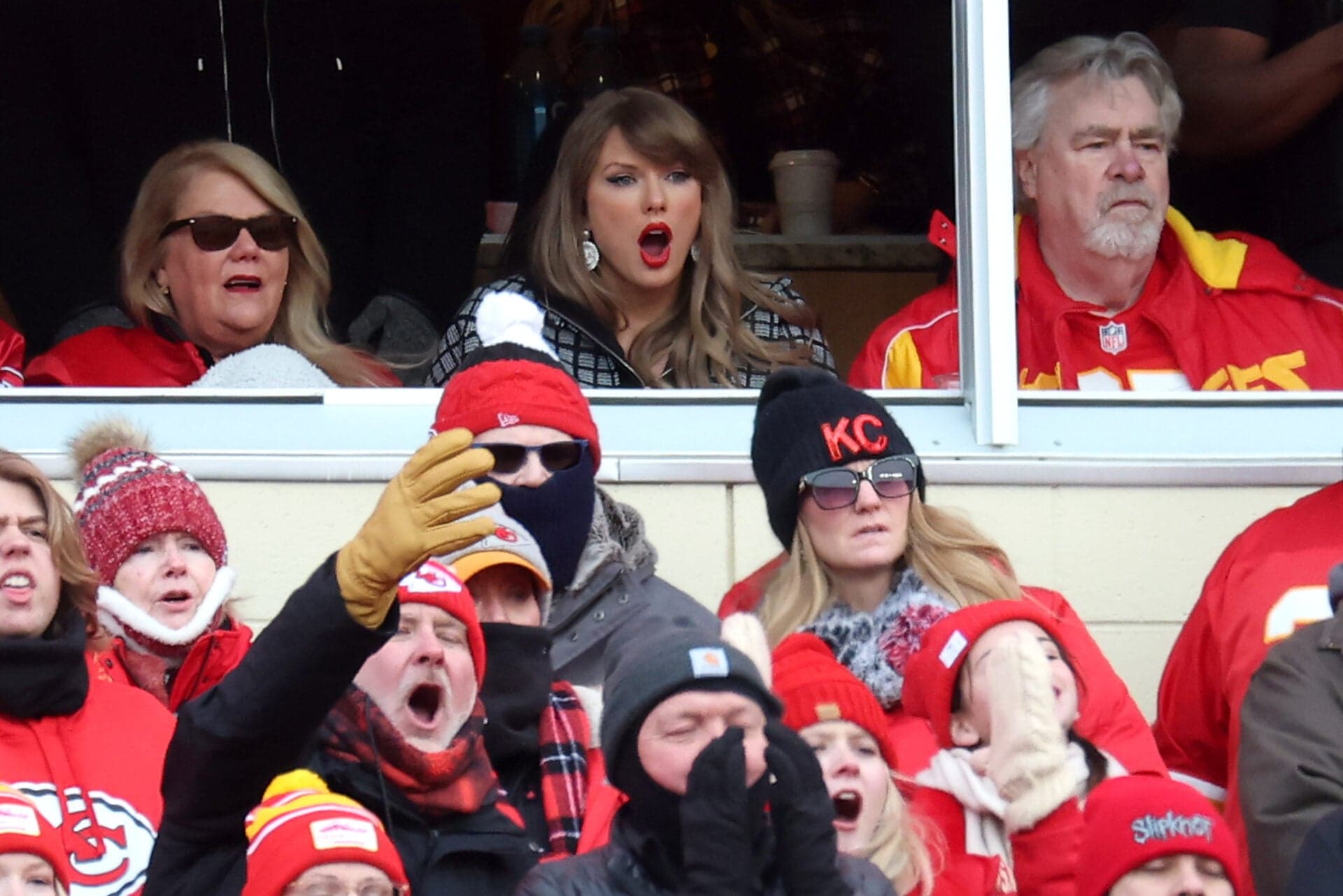 Travis and Jason Kelce Enjoy Viral Memes of Taylor Swift's Touchdown Celebration