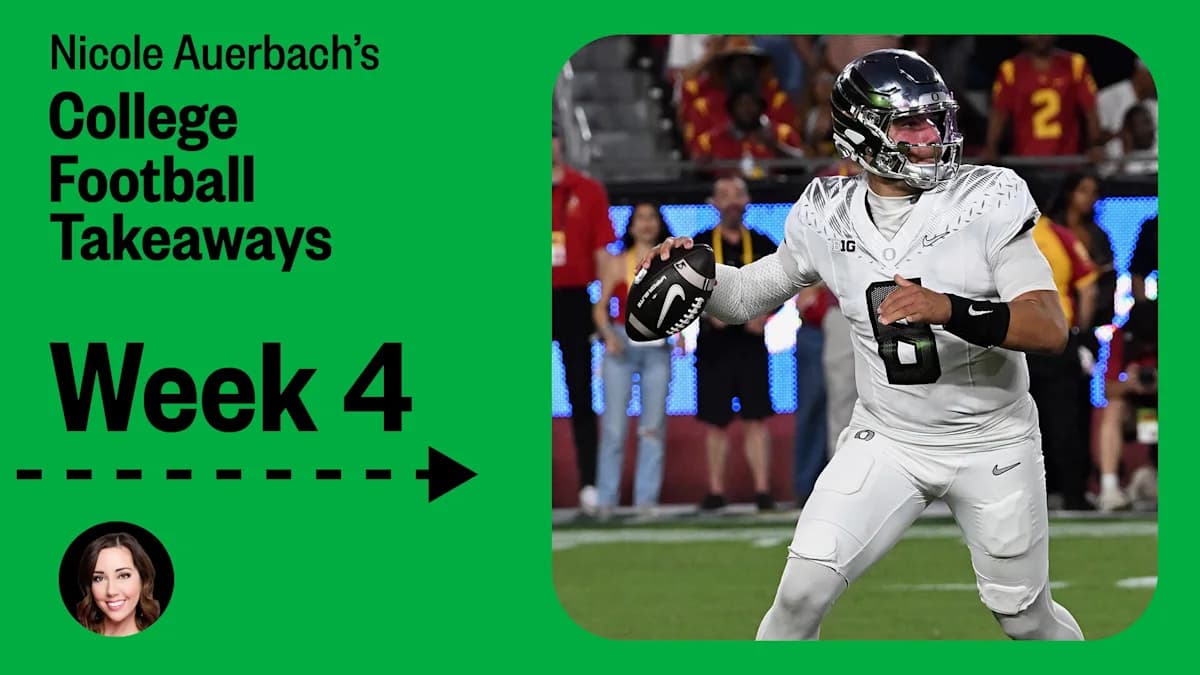 Week 4 College Football: Oregon Backup Raiola Shines, Iowa Stuns Michigan