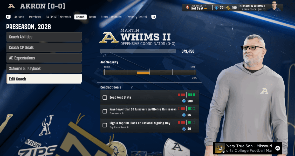 Akron fan-turned-play-caller Marty Whims headed to EA's College Football 27