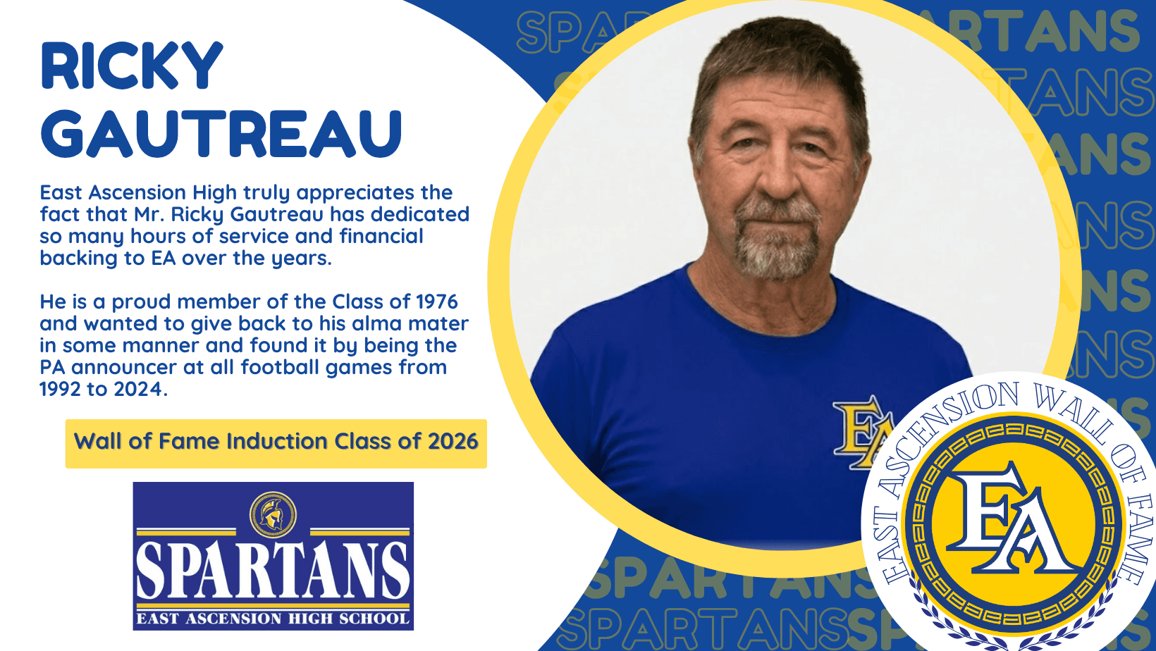 East Ascension to honor four 2026 hall and wall of fame inductees at homecoming