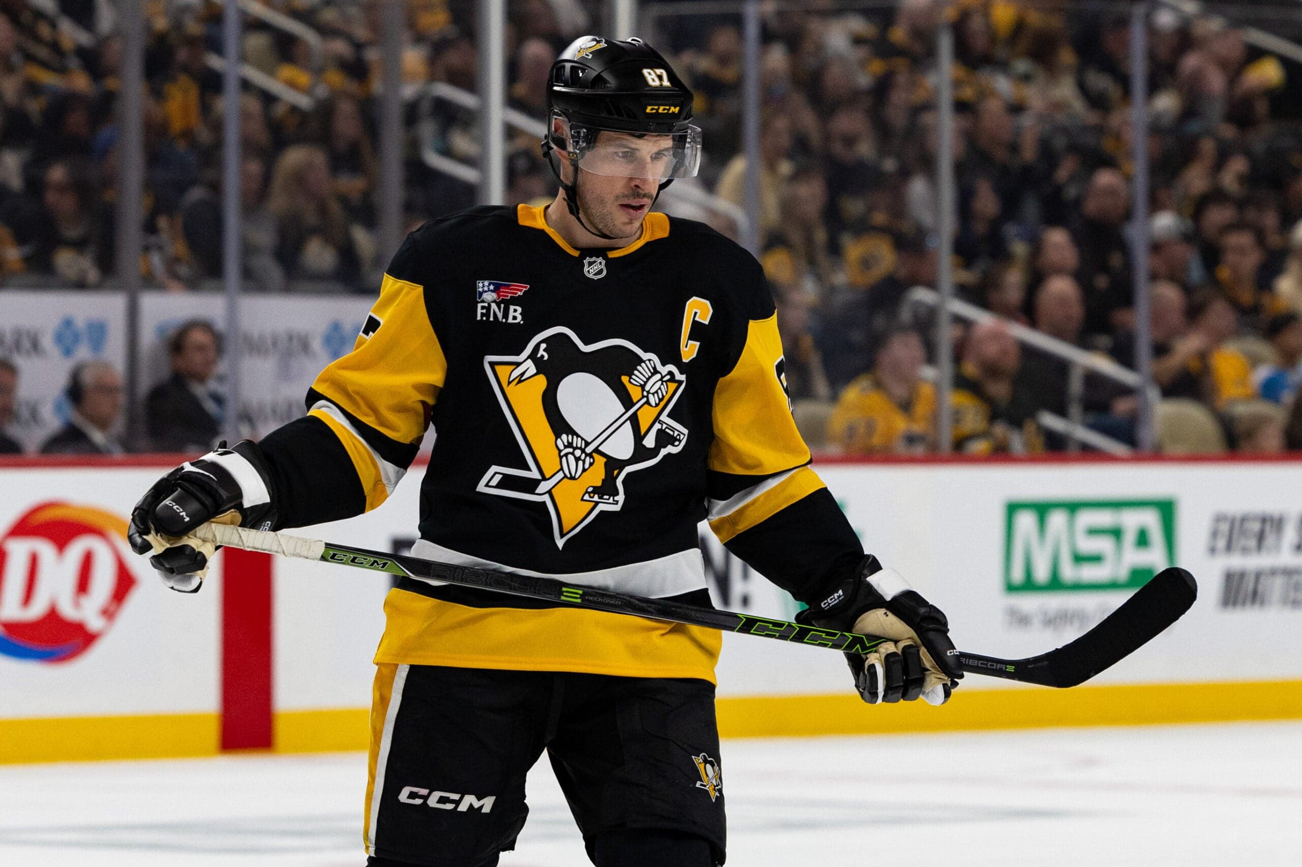 Penguins Defensemen Step Up to Protect Crosby in Preseason Loss to Red Wings