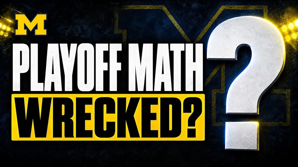 Michigan Out of AP Poll After Last-Play Loss to Iowa; Playoff Odds Slide to 6.2%