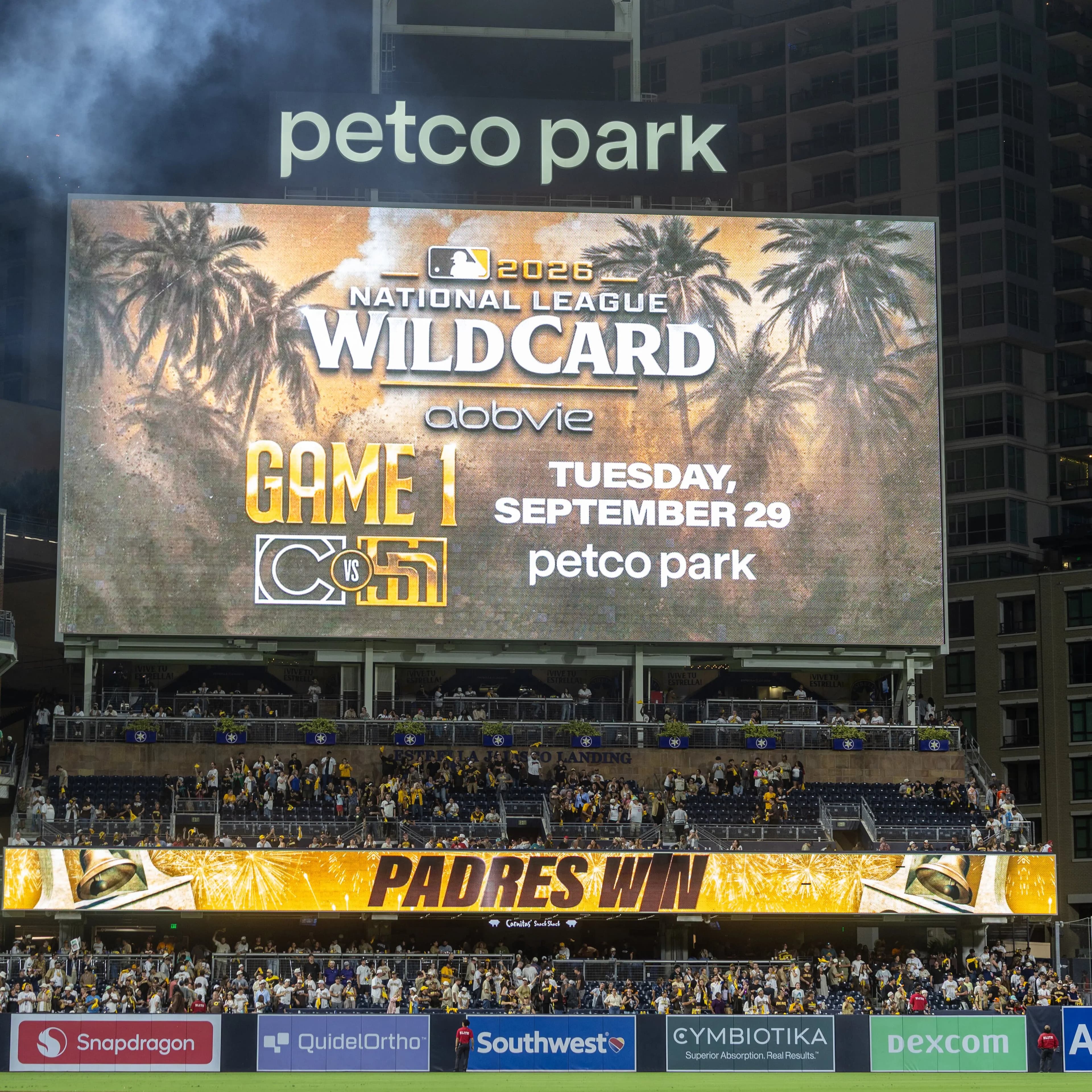 Padres Lock Up Home Field, Host Cubs Tuesday in NL Wild Card Rematch